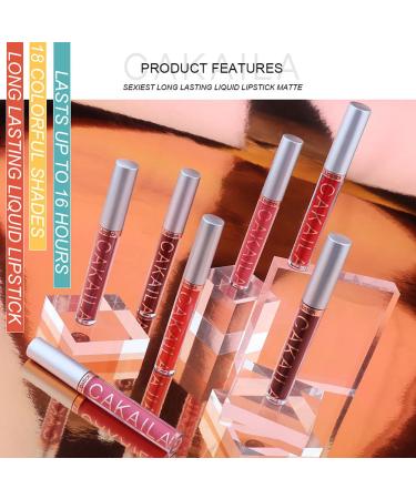 Petansy 18 Colors Matte Lipstick Set - Nude Velvet Liquid Lipstick Collection | Long-Lasting, Non-Stick, Waterproof Lip Gloss with Gift Box (18 Color/Set) - Buy Online on SooperMarket.com
