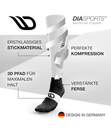 Diasports Runstars Compression Socks for Sports | Premium Running & Marathon Socks for Men & Women | Enhanced Comfort & Support - Buy Online on SooperMarket.com