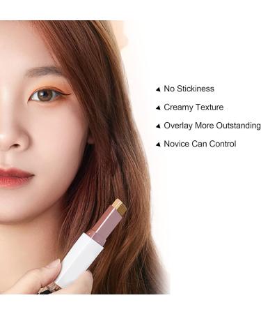 Eyeshadow Stick No Stickiness Creamy Texture Eyeshadow Button Design for Daily for Party(Clear sweet tea (earth color)) - Buy Online on SooperMarket.com