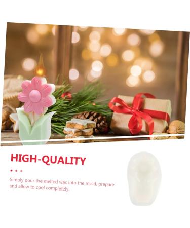 STOBOK Chocolate Silicone Molds 1pc Candle Mold White Silica Gel Crafting Supplies 3D Epoxy Cake Toppers White 12X7X3.5CM - Buy Online on SooperMarket.com