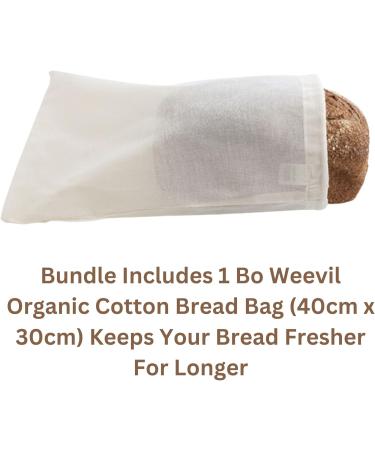 Active Dried Yeast and Linen Bread Bag Bundle Containing Organic Bioreal 5x9g Active Dried Yeast and A Bo Weevil 30 x 40cm Organic Linen Bread Bag - Buy Online on SooperMarket.com