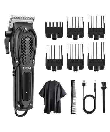 KEMEI Hair Clippers Men Professional Electric Barber Clippers Cordless Hair Clippers Rechargeable Clippers for Men Haircut KM-1071