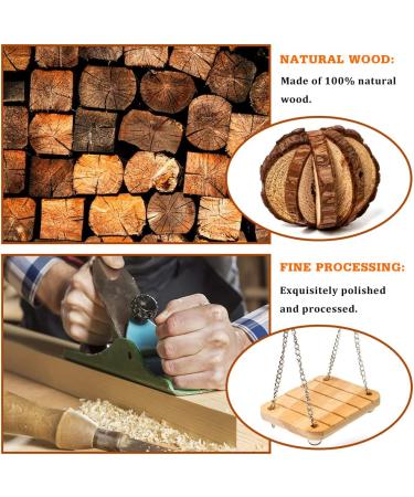 Sofier Natural Wooden Hamster Chew Toys Set - Ideal for Syrian Hamster, Rats, Guinea Pigs, and More! - Buy Online on SooperMarket.com