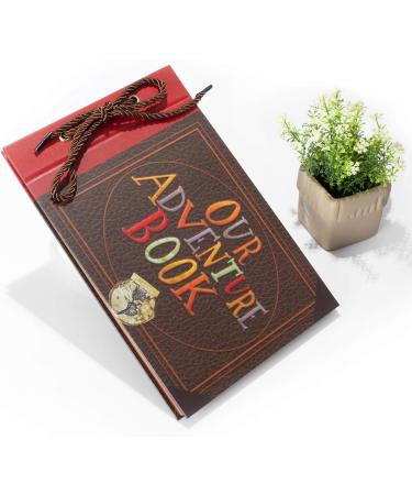 Adventure Book Scrapbook - Our Adventure Album for Wedding, Anniversary, Traveling, Baby Shower - Embossed Hard Cover Movie Up Travel Scrapbook - Buy Online on SooperMarket.com