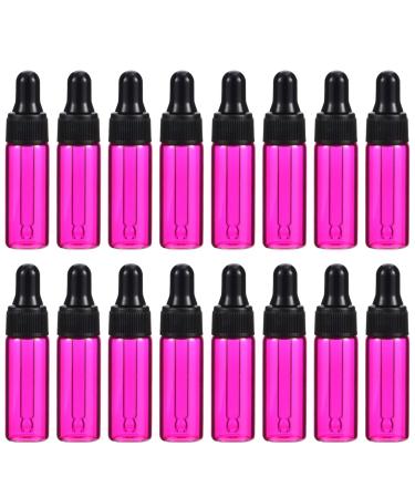 Healifty 30 pieces 5ml of empty essential oils bottles with pipette pipette bottle perfume glass bottle glass drip bottle cosmetics travel bottles Refillable for eye drops aromatherapy