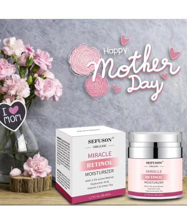 Retinol Moisturizer Cream For Face&Eye Area Anti Aging Wrinkles & Acne & Fine Lines with Vitamin E&Hyaluronic Acid & Jojoba Oil.Best Night&Day Facial Cream.With 2.5% Active Retinol (50Milliliter) - Buy Online on SooperMarket.com