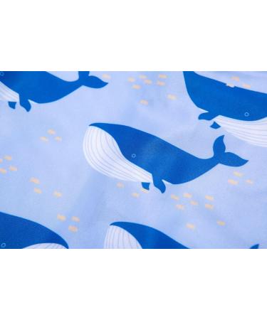 Bonverano Baby Boy All-in-One Sunsuit 18-24 Months with Cap | UPF 50+ Sun Protection Swimsuit for Swimming | Whales - Buy Online on SooperMarket.com