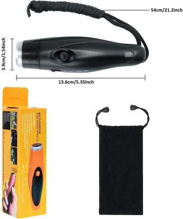 Yukee Electronic Whistle - 3 Tone Handheld Electric Referee Whistle for Coach/Teacher - High Volume Emergency Sports Whistle with Lanyard - Ideal for Volleyball & Soccer - Black - Buy Online on SooperMarket.com