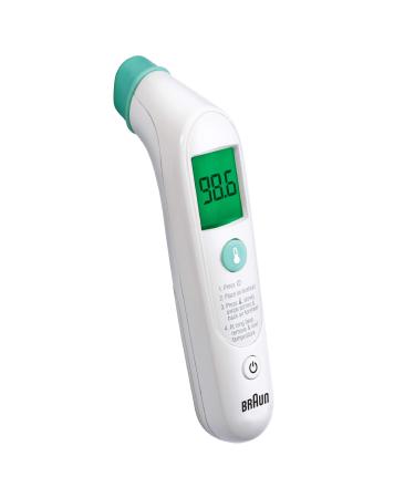 Braun TempleSwipe Thermometer - Digital Thermometer with Color Coded Temperature Guidance - Thermometer for Adults, Babies, Toddlers and Kids