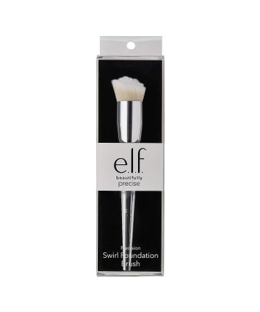 e.l.f Precision Foundation Swirl Brush - Soft, Synthetic, Dense, Versatile | Blends, Corrects, Conceals, Smooths | Easy to Clean | 85323 - Buy Online on SooperMarket.com