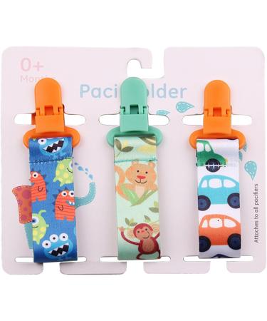 Faceynde Baby Pacifier Clips | Fabric Pacifier Clamps for Boys & Girls - Secure & Stylish Schnuller Clips - Buy Online on SooperMarket.com