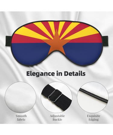 Arizona Flag Soft Sleep Eye Mask | Breathable Travel Eye Patch for Women | Perfect Relaxation Gift - Buy Online on SooperMarket.com