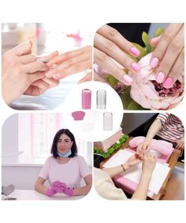 Minkissy 6-Piece Nail Art Silicone Stamp Set - Clear Nail Stamper & Scraper for Perfect Manicure - Buy Online on SooperMarket.com