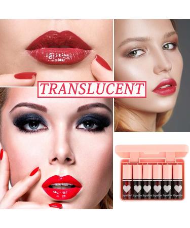 Fusang 6Pcs Lip Tint Stain Set - Long Lasting Moisturizing Lip Gloss for Women - Buy Online on SooperMarket.com