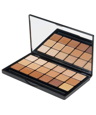 Graftobian HD Glamour Creme Foundation Warm Super Palette - 18 High Definition Warm Undertone Cream Shades Super Palette- Warm