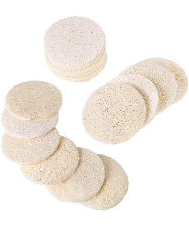 Frcolor 50 Pcs Loofah Face Pads | Exfoliating Sponges for Makeup Removal and Facial Scrub | Reusable Soft Skin Care Pads - Buy Online on SooperMarket.com