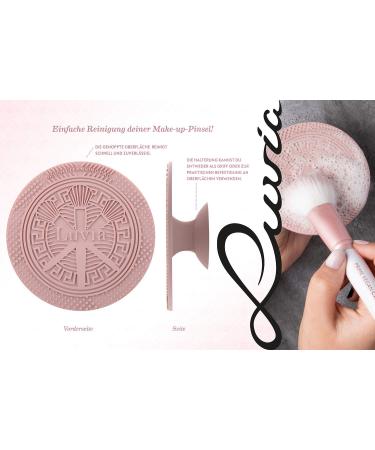 Buy Luvia Prime Vegan Pro-Candy Make-Up Brush Set | 7 Brushes Storage Blender Sponge & Cleaning Mat - Perlmutt & Perl-Rosa - Buy Online on SooperMarket.com