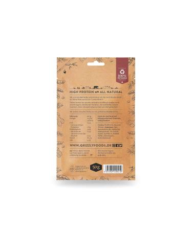 Buy Premium German Beef Jerky - Teriyaki Flavor (Pack of 10 x 50g) - 500g Dried Beef - International Shipping Available - Buy Online on SooperMarket.com