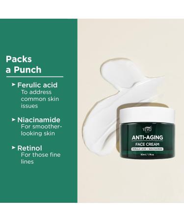 Vivo Per Lei Hyaluronic Acid Anti-Aging Cream with Retinol & Ferulic Acid - Firming Face Cream for All Skin Types - 1.7 Fl. Oz - Buy Online on SooperMarket.com