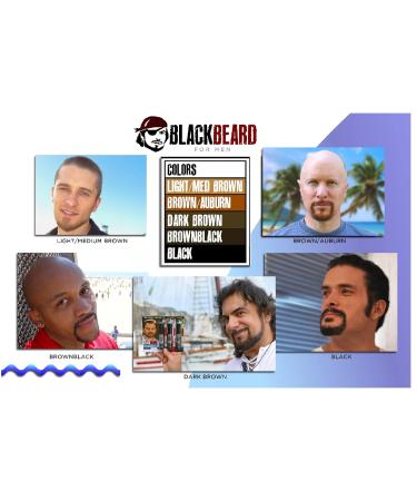 Blackbeard for Men Formula X Instant Color - Dark Brown 3 Pack 0.40 Fl Oz - Beard, Mustache, Eyebrow, and Sideburns Dye for Fast & Easy Men's Grooming - Buy Online on SooperMarket.com