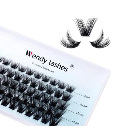 Individual Lashes D Curl Cluster Lashes 0.07mm 8-16mm Mixed DIY Lash Extensions Wide Stem Individual Eyelash Clusters Reusable Soft and Wispy Clusters Eyelash Extensions(FD-ZW06-0.07-D8-16) RR-8-16mm ZW06-0.07-D