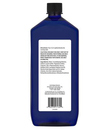 Solimo Eucalyptus & Spearmint Scented Foaming Bath 34oz - Pack of 4 | Essential Oils Infused | Amazon Brand - Buy Online on SooperMarket.com