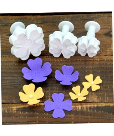OUNONA 9 Pcs Baking Embossed Mold Plunger Mold Cake Mold Baking Mold Four Leaf White Baking Tools 3pcsx3pcs Whitex3pcs - Buy Online on SooperMarket.com