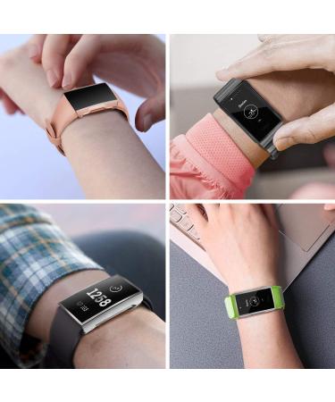 Fintie 3 Pack Screen Protector & Case for Fitbit Charge 3 - Full Protective Bumper Shell in Black, Clear, Silver - Buy Online on SooperMarket.com