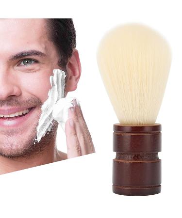 Professional Men's Shaving Brush - Soft Nylon Wool Wooden Handle | Premium Beard Grooming Tool for International Shipping - Buy Online on SooperMarket.com