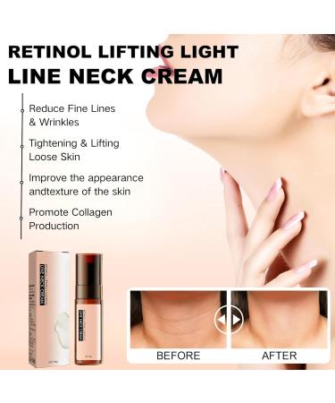Retinol Neck Firming Cream Anti Wrinkle Neck Cream Tighten and Lift Neck Cream Black Neck Remover Vitamin E Hydrating Lifting and Smoothing Sagging Skin Night Cream for Women - Buy Online on SooperMarket.com