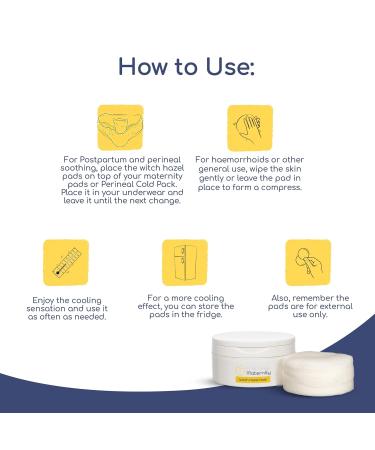 First Day's Motherhood Hamamelis Interludes 40 Round Deposits 8 cm 160 Count | Premium UK Made for Birth & General Use - Buy Online on SooperMarket.com