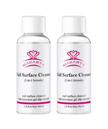 Multifunctional Nail Extension Gel Liquid Anti-stick Nail Cleanser Liquid Mild Nail Polish Remover Liquid Professional Salon Use Home Nail DIY Slip Solution 2PCS