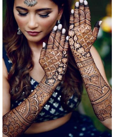 Buy Golecha Kaveri Chhela's 100% Natural Henna Cones | Red-Brown No PPD - 6pcs for International Shipping - Buy Online on SooperMarket.com