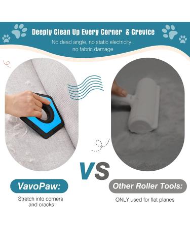 VavoPaw Pet Hair Remover - All-In-One Hair Detailer for Pets, Cars, Furniture - Blue - 1 Pack - Buy Online on SooperMarket.com
