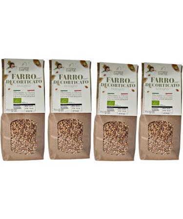 ORGANIC HULLED SPELLED ANCIENT CEREALS IN BEANS PRODUCTION IN ITALY PACK 4 PACKS OF 750 GRAMS - Buy Online on SooperMarket.com