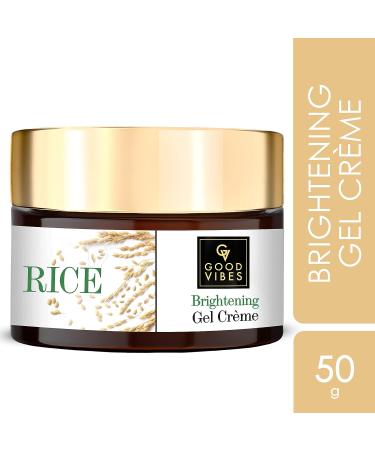 Good Vibes Rice Brightening Gel Creme - Hydrating Lightweight Face Moisturizer (50g/1.76oz) - Buy Online on SooperMarket.com