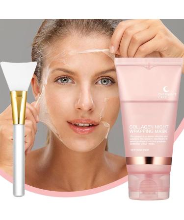 Collagens Overnight Wrapping Peel Off Facial Maskk | Collagens Night Wrapping Maskk Collagens Overnight Wrapping Peel Off Facial Maskk Elasticity & Hydration Care Reduces Sagging & Dullnes - Buy Online on SooperMarket.com