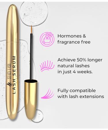 Stacy Lash Growth Serum | Eyelash Enhancing Serum for Longer Thicker Lashes & Brows | International Shipping Available | 0.17fl.oz (5ml - Buy Online on SooperMarket.com