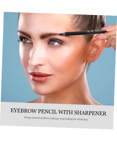 Mikinona 8pcs Sharpener Eyebrow Pencil beauty eyebrow pen Wooden waterproof eyebrow pencil 1 count (Pack of 1) Black - Buy Online on SooperMarket.com