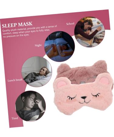 Buy 2pcs Panda Sleep Mask Set - Faux Fur Eye Masks for Men & Kids | Night Blindfolds & Plush Child Face Masks - Assorted Colors - Perfect for Sleep & Relaxation - Buy Online on SooperMarket.com
