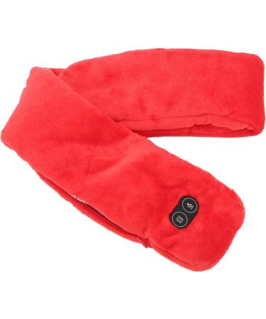 Heated Scarf - Adjustable Temperature Heating Scarf for Daily Use | Red | Best for Warmth & Comfort - Buy Online on SooperMarket.com