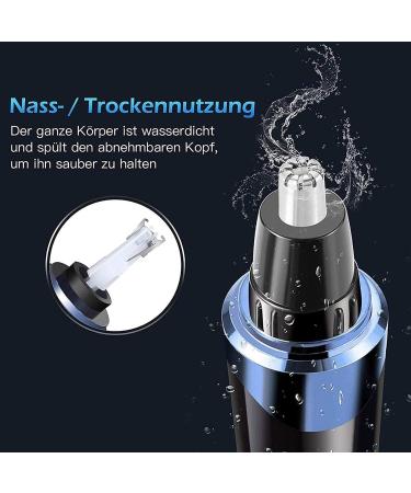 4-in-1 USB Rechargeable Ear & Nose Hair Trimmer for Men - Waterproof Facial & Eyebrow Clipper for Easy Family Use - Buy Online on SooperMarket.com