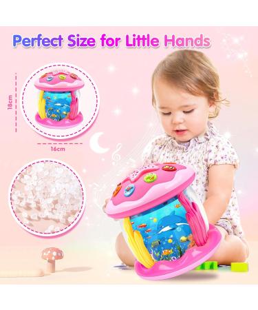 Kaloisyhe Baby Toys - Rotating Projector for 1-Year-Old Girls | Music & Light Interactive Gifts for 6-18 Months - Buy Online on SooperMarket.com