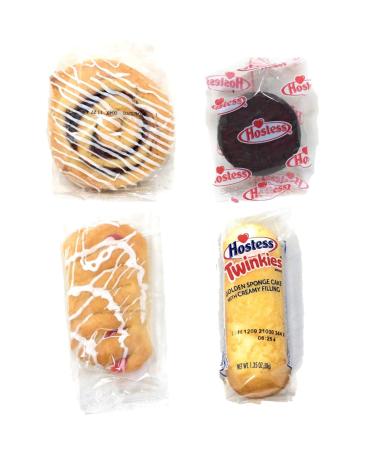 Hostess Variety Pack | Cupcakes, Cinnamon Rolls, Danish, Ding Dongs, Twinkies, Zingers | 30 Count - Buy Online on SooperMarket.com