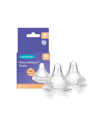 Lansinoh Medium Flow Teats - 2 pcs