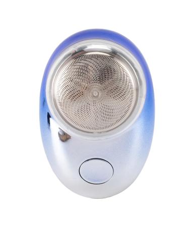 Electric Beard Clipper Fine Trimming Stainless Steel USB Rechargeable Portable Beard Trimmer (Gradient Blue)