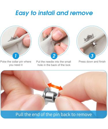 40PCS Locking Pin Back Clasp for Enamel Lapel Pins - Metal Pin Backing Keeper - Buy Online on SooperMarket.com