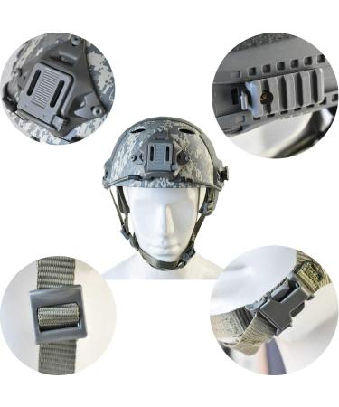 Tactical Foldable Half Face Airsoft Mesh Mask with Ear Protection & Fast Helmet for Adults - ACU - Buy Online on SooperMarket.com