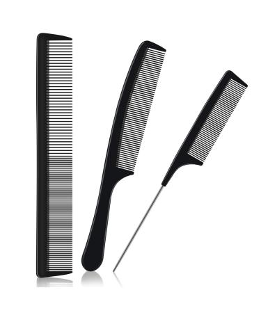 URAQT Hairdressing Combs Set 3pcs Hair Combs Hair Brushes Pin Tail Comb Anti Static Fine Tooth Cutting Comb Professional Salon Styling Comb Fine Tooth Comb Set