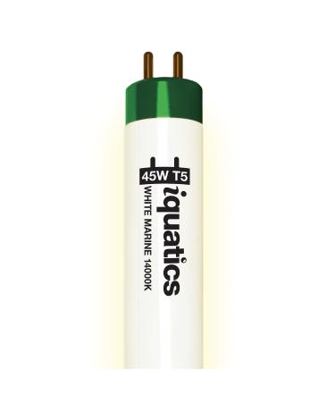 iQuatics Juwel Compatible Aquarium Fluorescent Light Bulb T5 (Single) White 14000k 45w 895mm 36" White 14000k 45w 895mm 36"